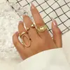 Anel Minimalista de Moda Estilo Cool para Mulheres, Tendência de Luxo Leve Design de Nicho, Anel de Dedo Indicador Aberto Fashionável e Único