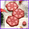 Nuevas Pegatinas de Sello de Cera Navideñas Copo de Nieve Pequeñas Etiquetas de Cera Pegatinas para Sellar Sobres Pegatinas de Cera Al por Mayor del Fabricante