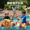 Las explosiones transfronterizas aumentaron el engrosamiento del gran anillo de natación flotante inflable con forma de pato amarillo al por mayor