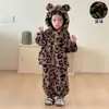 Pijama Infantil Outono e Inverno Mais Veludo Meninas Espessado Flanela Coral Conjunto 2026 Novo Meninos Bebês Roupas de Casa