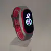 Reloj Digital M4Led con Correa de Dos Colores Moda Casual para Estudiante Pareja Deportivo Resistente al Agua Luz de Color LED Reloj LED Luminoso
