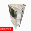 Libro de Menús Transparente para Restaurantes Chinos y Occidentales, Portamenús de PVC A4, Libro de Menús para Pedir, Menú de Restaurante, Pedido DIY