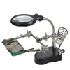 Abrazadera auxiliar de reparación personalizada con luz y lupa para placa base de teléfono móvil y herramientas de reparación de equipos digitales, fábrica de herramientas de ferretería