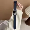 Aplicable a Correa de Reloj Magnética con Cierre de Hebilla Patrón Caballo Loco para Apple iWatch S1011 Cubierta de Cuero de Silicona 20/2