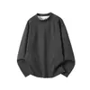 Sudadera Cálida de Manga Larga con Cuello Medio Alto, Estilo Americano, para Hombre, Nueva Colección Otoño/Invierno 2025, Forrada de Polar, Camisa Base Engrosada para Hombre