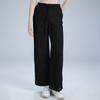 Pantalones Deportivos Largos Casuales de Pierna Ancha Rectos Holgados para Mujer, Cintura Elástica con Cordón, Color Sólido, para Fitness, Correr, Exteriores