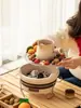 Juego para preparar té con estufa de carbón para uso doméstico, juego para tostar té en interiores, tetera para preparar té, estufa de barbacoa para exteriores, equipo completo para preparar té