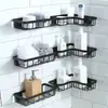 Estante de Almacenamiento Multifuncional sin Taladro Organizador de Baño Estante para Inodoro Artículos de Tocador Estante de Pared sin Perforación