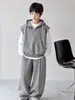 Conjunto de roupa de outono para meninos, estilo primavera e outono, nova coleção 2026, para crianças de tamanho médio e grande, moletom esportivo e estiloso, moderno e legal para o outono
