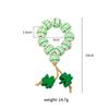 Amazon Contas de madeira Tassel Guardanapo Anel Estilo Pastoral Log Guardanapo Fivela Tecido à mão Corda de cânhamo Guardanapo Anel Boca Anel de pano