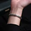 Liangxi 2024 Nueva Moda Pulsera de Patrón de Paz Versátil Joyería de Mano para Hombre Estilo Retro de Alta Gama para Hombre
