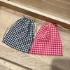 518355 Pantalones de Estilo Japonés Sencillos de Cuadros Pequeños con Cordón y Bolsillo con Solapa Bolsa de Almacenamiento con Cordón Estilo Bosque Bolsa de Artículos de Tocador Fresca Almacenamiento Exterior
