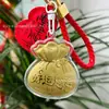 Pingente de Ouro Puro 999, Corrente para Celular Princesa da Riqueza, Chaveiro para Bolsa e Carro Shuibei, Lembrança Cultural e Criativa Fulu