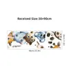 Adesivo de Porta Direita de Panda Torto Animal Fofo Adesivo de Parede Autoadesivo Adesivo Decorativo de Parede para Quarto Infantil BR0292F