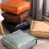 Puf de Cuero para Sofá Perezoso, Taburete de Almacenamiento para Ropa Vieja, Puf de Cuero para Sala de Estar, Puf de Almacenamiento para Juguetes de Muñecas