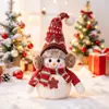 Decoraciones Navideñas Muñeco de Nieve Muñeca Adornos para el Árbol de Navidad Escena para Ventana de Centro Comercial Set Regalos de Navidad