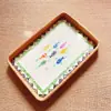 Bandeja de cáscara de ratán vietnamita, bandeja rectangular para frutas, cesta de ratán, cesta tejida para el desayuno, cesta de pan estilo japonés, cesta de bocadillos