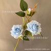 Arreglo de Boda de Rosas Venecianas Europeas de 3 Cabezas Flores Sala de Estar Rosa Hotel Floral Venta al por Mayor Simulación