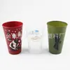 Taza de Fiesta de Plástico de una Sola Capa de 16 oz Edición Completa Taza Publicitaria de 400 ml Taza de Boca Ancha Taza de Plástico Recta para Jugo