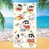 Crayon Shin-Chan ~ Toalla de baño de microfibra para adultos, natación, dibujos animados para niños, viaje, portátil, toalla de playa