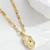 Collar con Colgante de la Virgen María Transfronterizo Europeo y Americano, Diseño de Nicho, Joyería de Cuello Ligera de Lujo para Mujer, Accesorios con un Toque de Alta Gama para Mujer