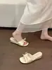 Sandálias Plataforma, Chinelos de Encaixar, Sapatos Femininos para Uso Externo, Sandálias Versáteis de Verão 2026 com Laço Doce e Salto Médio para Combinar com Saias