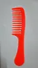 Peine de dientes anchos y grandes para comercio exterior transfronterizo, para uso en seco y húmedo, adecuado para permanentes, rizos, desenredar, antiestático, con mango de plástico, peine de peluquería