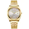 Reloj Ouki para Hombre Correa de Acero Simple Nautilus Moda de Negocios 2025 Nuevo Calendario Reloj de Cuarzo Reloj