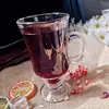 Copa de vino tinto engrosada en stock, copa de café irlandés, vaso con asa, para bebida fría, jugo, postre, copa de helado