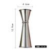 Vaso Medidor de Cóctel de Acero Inoxidable 304 de Doble Extremo con Borde Enrollado de 30/60 ml, Dispositivo Medidor de Licor, Vaso de Onza de Cóctel, Vaso Medidor