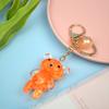 Pingente Urso Glitter Óleo Acrílico Areia Movediça Garrafa Chaveiro Pingente Corrente Chaveiro Carro Pingente Bolsa Meninas