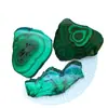 Bestseller transfronterizo: láminas de cristal de malaquita natural, especímenes de minerales en bruto, piedras ornamentales pulidas, adornos decorativos para escritorio del hogar