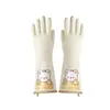 Luvas de Nitrilo para Tarefas Domésticas, Duráveis, Forradas com Lã, Limpeza de Borracha, Impermeáveis, Lavanderia, Luvas de Nitrilo para Cozinha, Lavar Louça, Uso Doméstico