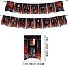 Decoración de fiesta historia extraña bandera tarjeta para insertar en pastel globo traje Suministros para fiesta Stranger Things