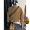 Inverno Outono Novo Estilo Jaqueta de Algodão Grossa Roupa Exterior Estilo Aviador Unissex Corte Amplo High Street Quente Gola Alta Roupas de Algodão Jaqueta