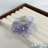 Novo Grampo de Cabelo Estilo Chinês com Design de Flor de Camélia, Pequeno Presilha de Cabelo, Presilha Lateral para Mulheres, Presilha de Tubarão para Penteado Semi-Preso, Flor de Cabelo