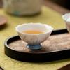 Taza de Té Pinta a Mano con Degradado Creativo Miyan para Uso Doméstico, Taza de Maestro Alta, Taza de Té Floral Puramente Hecha a Mano, Taza Individual, No Caliente al Tacto