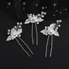 Acessórios de cabelo de noiva mais vendidos transfronteiriços, tiara de flor de pérola, pente de cabelo feito à mão, conjunto de grampos e palitos de cabelo para fotografia de viagem de casamento