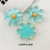 Color transparente flor de margarita girasol resina accesorios diy pegamento crema funda para teléfono móvil horquilla cuerda agujero zapatos vaso de agua pegatina