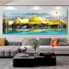 Sofá de Sala de Estar de Luxo Leve Fundo Pintura Decorativa Suporte Lu Lu Shenghui Horizontal Moderno Simples Escritório Diamante