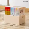 Estante de Livros sob a Mesa com Rodinhas, Caixa de Armazenamento de Livros, Empilhável, Grande Capacidade, Caixa de Armazenamento Móvel para Livros de Sala de Aula de Estudantes