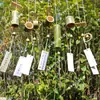Carrillón de Viento de Tubo de Bambú Hecho a Mano para Exteriores Producto Terminado Decoración Artística de Patio de B&B Paquete de Materiales DIY para Jardín de Infancia Colgante de Carrillón de Viento