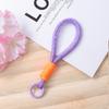 Cor de correspondência de telefone móvel cordão chaveiro simples curto caso de telefone móvel universal cordão criativo carro chaveiro ornamentos