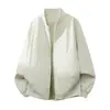 Popular Chaqueta con Cuello de Béisbol para Hombres y Mujeres, Estilo Americano para Primavera y Otoño, Uniforme de Béisbol de Pareja 2402, Chaqueta de Trabajo de Alta Gama de Corte Holgado