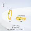 Jin Yan Cor Forte de Longa Duração Ouro Areia Cravejado com Diamantes Bracelete Aberto Plissado em Forma de Cobra Novo Estilo Chinês Feminino Bracelete de Alta Qualidade Joia da Moda