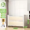 Estante de Cocina de Pie Gabinete de Almacenamiento Multicapa Horno de Microondas Doméstico Gabinete Multifuncional con Puerta Gabinete de Almacenamiento a Prueba de Polvo