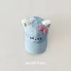 Gorra de Béisbol Amarilla Crema con Orejas de Gato~Gorra de Béisbol Kt Cat para Niñas Primavera y Otoño Sombrero de Sol con Protección Solar para Niños Verano