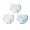 Calzoncillos tipo bóxer de algodón para niñas Balabala Shorts Triangulares para Niños Pequeños y Grandes Ropa Interior de Cuatro Esquinas para Bebés Paquete de Tres de Clase A