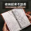 Libro de Almacenamiento de Certificados de Depósito Regulares, Portadepósitos Bancarios de Cuero, Organizador Multifuncional de Libretas y Tarjetas