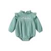 Roupas de Bebê 2026 Primavera e Outono Algodão Grau A Macacão de Bebê Manga Longa Body Triângulo Estilo Coreano Roupas para Recém-Nascidos